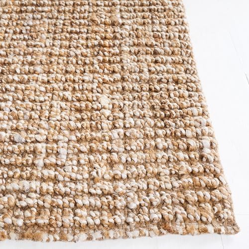 SAFAVIEH Natural Fiber Square Rug 10', Jute Knotted Natural & Ivory NF447N - Image 4