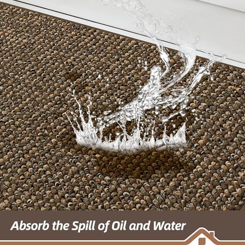 BEQHAUSE Kitchen Runner Rugs 31"x96", Kitchen Mats for Floor, Brown - Image 3