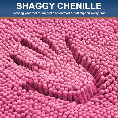 Smiry Bathroom Rugs 44X24, Luxury Chenille Extra Soft Absorbent Bath Mat - Image 3