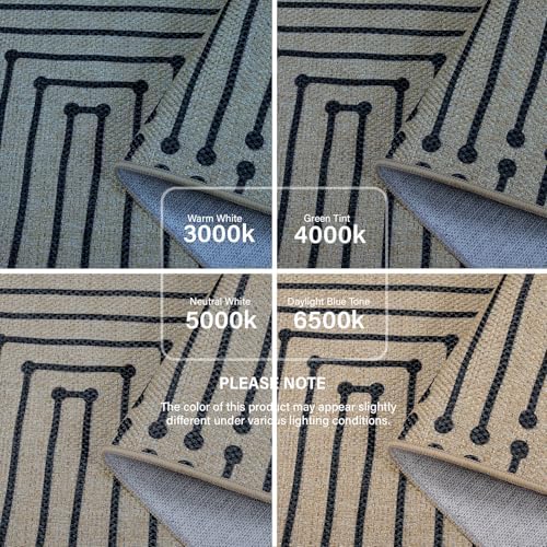 Lahome Boho 3x5 Outdoor Rugs for Entry, Washable Easy Jute Rug - Image 6