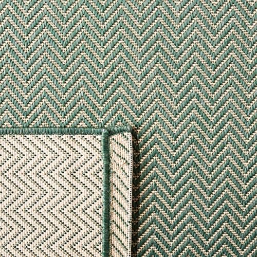 SAFAVIEH Courtyard Outdoor Area Rug 6'7"x9'6", Dark Green CY8022-32221 - Image 6