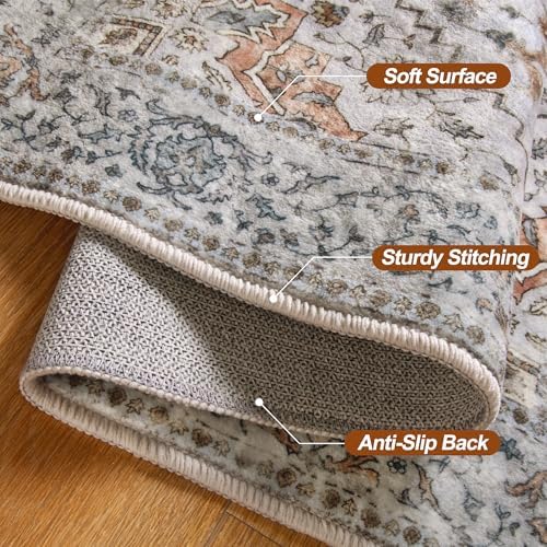 Tangsoo 3x5 Washable Area Rugs, Farmhouse Non Slip Accent Rugs for Entryway - Image 6