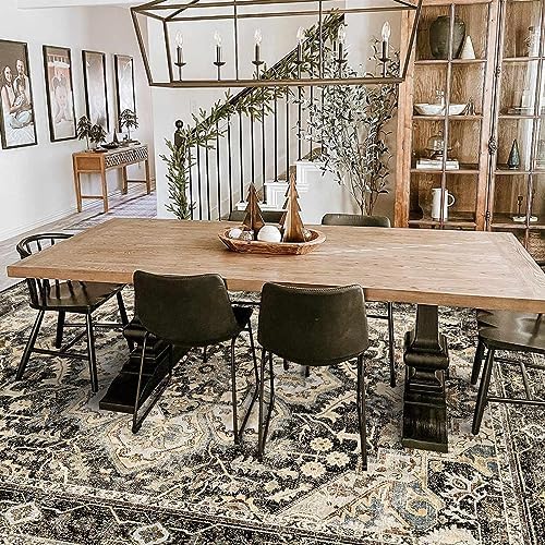 Washable 8x10 Area Rugs for Living Room: Soft Thin Rugs for Dining Room - Image 3