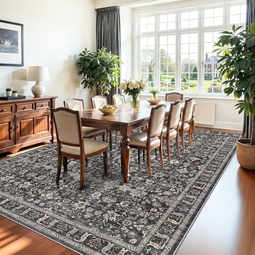 9x12 Area Rugs for Living Room - Washable Dining Room Rugs for Under Table - Image 2