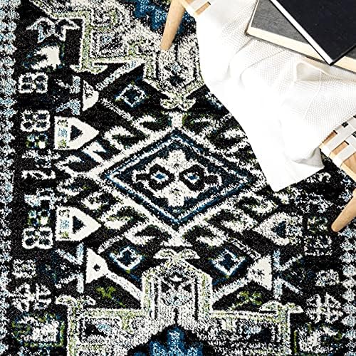SAFAVIEH Vintage Hamadan Runner Rug 2'3"x12', Dark Grey & Ivory VTH211H - Image 5