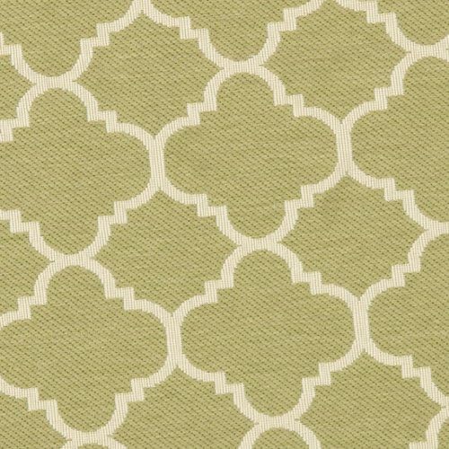 SAFAVIEH Washable Rug Outdoor Courtyard Collection - 6'7" Round, Green & Beige, Non-Shedding & Easy Cleaning, Ideal for Patio, Backyard, Mudroom (CY6918-244) - Image 5