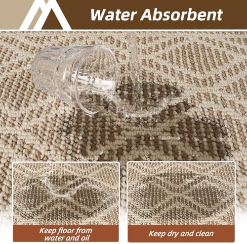 COSY HOMEER Kitchen Rugs Sets of 2 Non-Slip Washable,20”x30“+20”X48“ - Image 4