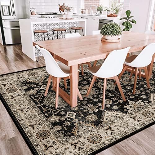 Washable Area Rug 5x7 for Living Room: Thin Non Slip Runner Rug for Bedroom - Image 4
