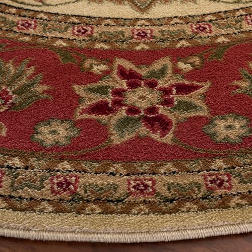 SAFAVIEH Lyndhurst Round Rug 6', Ivory & Rust LNH212R - Image 6