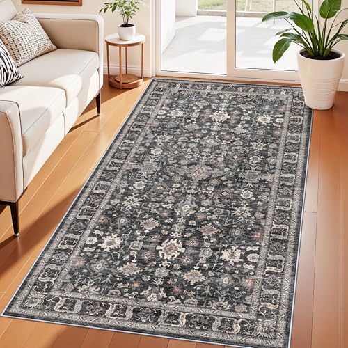 Washable Hallway Runner Rug 4x8: Wide 8ft Runner for Kitchen Entry Non Slip - Image 6