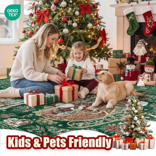 zesthome Christmas Area Rug 5x7, Washable Rugs for Living Room - Image 7