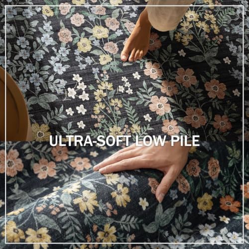 Machine Washable Rug Runners for Hallways: 2'6"x8' Kitchen Rugs Stain Resistant Non Slip Low Pile Soft Carpet Runner Rug for Entryway Bedroom Indoor Bedside Bathroom Laundry Room Farmhouse - Image 5