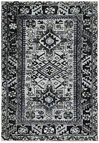 SAFAVIEH Vintage Hamadan Area Rug 6'7"x9', Light Grey & Dark Grey VTH211F - Image 3