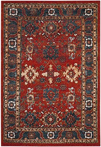 SAFAVIEH Vintage Hamadan Collection Area Rug - 5'3" x 7'6", Orange & Blue, Traditional Persian Design, Non-Shedding & Easy to Clean, Ideal for Living Room, Bedroom, Dining Space (VTH214C) - Image 3