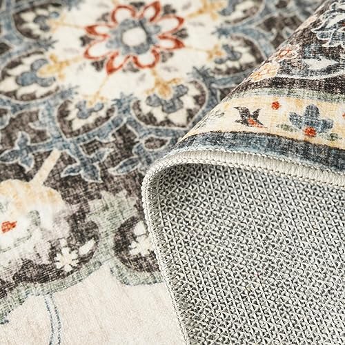 Washable 3x12 Hallway Runner Rug: Vintage Soft Non Slip Rug for Entryway - Image 5