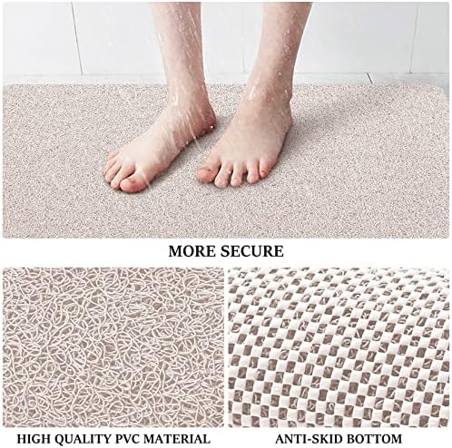 LuxStep Shower Mat Bathtub Mat,Non-Slip Bath Mat with Drain, Quick Drying - Image 6