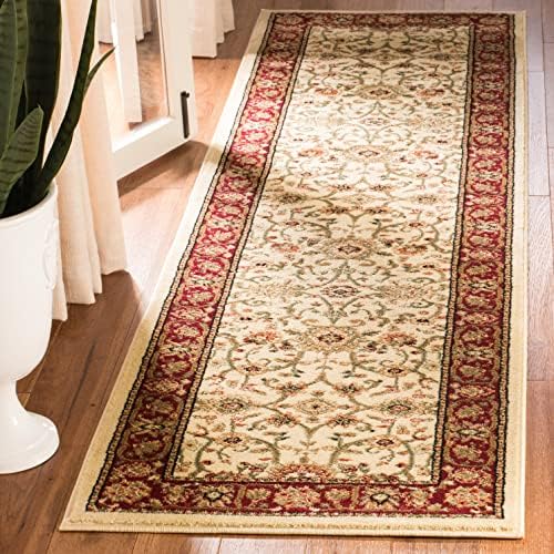 SAFAVIEH Lyndhurst Runner Rug 2'3"x12', Ivory & Red LNH212K by Unknown