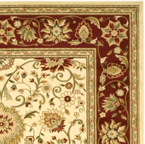 SAFAVIEH Lyndhurst Area Rug 8x11, Ivory & Red LNH212K - Image 6