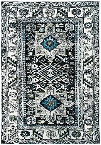 SAFAVIEH Vintage Hamadan Collection Accent Rug - 2'3" x 4', Dark Grey & Ivory, Traditional Persian Design, Non-Shedding & Easy to Clean, Ideal for Front Door, Kitchen, Entryway, Foyer (VTH211H) by Unknown