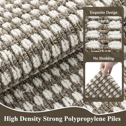 Ileading Laundry Room Runner Rug 2'x6' Non Slip Farmhouse Kitchen Floor Mats with Rubber Backing Machine Washable Brown Indoor Decor Carpet for Doormat Hallway Entryway Petmat Garage Balcony - Image 4