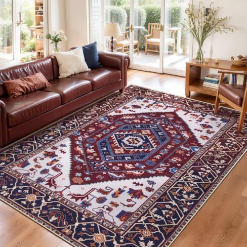 SERISSA 3x5 Washable Non Slip Boho Area Rug for Bedroom - Image 3