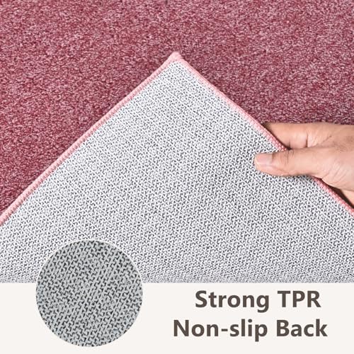 2x3 Red/White Area Rug Washable Non-Slip Soft Thin for Entryway Front Door - Image 6