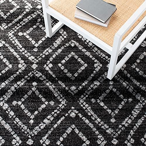 SAFAVIEH Adirondack Area Rug 8'x10', Boho Black & Ivory ADR131A - Image 5
