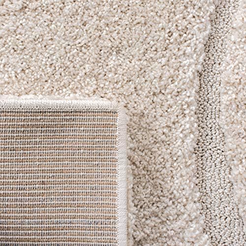 SAFAVIEH Florida Shag Runner Rug 2'3"x19', Soft Plush Cream SG471-1111 - Image 3