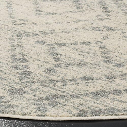 SAFAVIEH Adirondack Collection Round Rug - 12' Round, Ivory & Light Blue, Contemporary Design, Stain Resistant, Ideal for High Traffic Areas in Living Room, Bedroom & Dining Room (ADR131T-12R) - Image 5