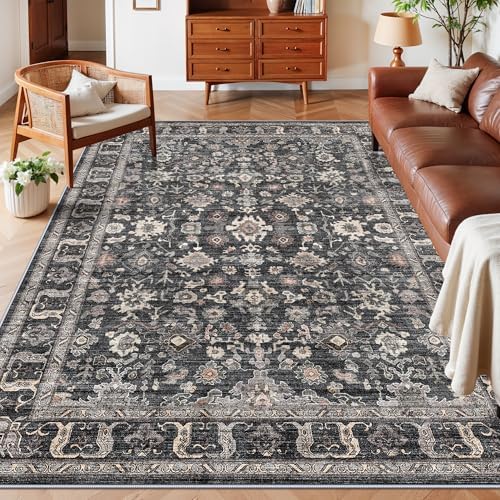 6x8 Living Room Rug - Washable Non-Slip Dining Room Rugs for Under Table by TOPRUUG