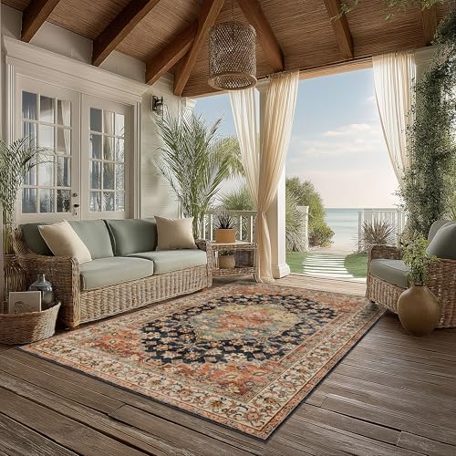 Ruaruarug Washable Area Rug 4×6 for Living Room, Ultra Soft, Maroon - Image 6