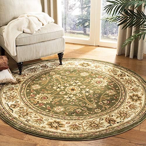 SAFAVIEH Lyndhurst Round Rug 3'3", Sage & Ivory LNH212C by Unknown
