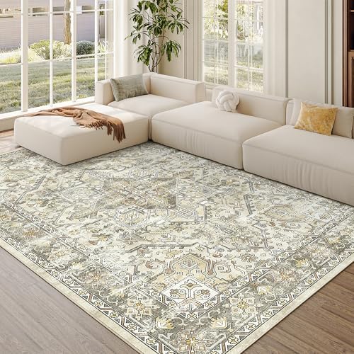 zesthome 6x9 Area Rugs for Living Room,Large Washable Rug,Brown - Image 4