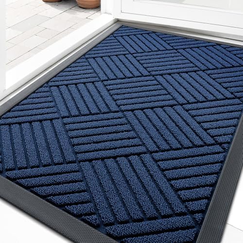 OLANLY Front Door Mat Outside Entrance 33x21, Waterproof Heavy-Duty Doormat by OLANLY
