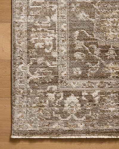 Loloi Magnolia Home Pace Bark/Natural 18" x 18" Sample Rug - Image 7