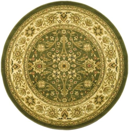 SAFAVIEH Lyndhurst Round Rug 5'3", Sage & Ivory LNH212C - Image 3