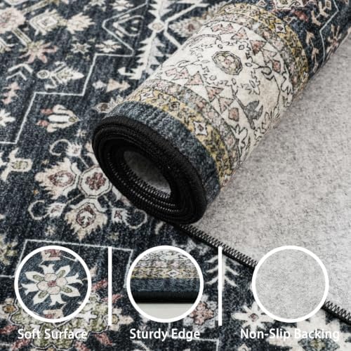 Hallway Runner Rug 2x6 for Bedroom Kitchen, Grey - Image 6