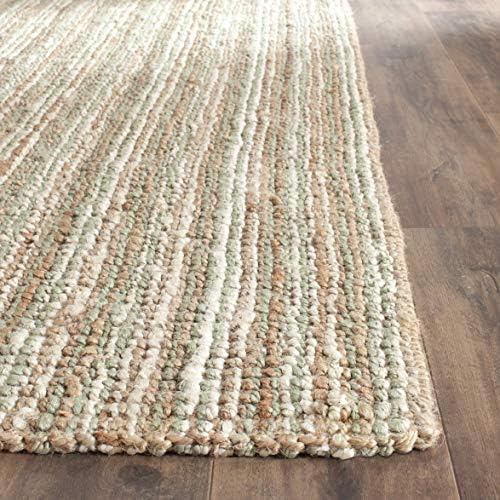 SAFAVIEH Natural Fiber Accent Rug 2x3, Jute Knotted Sage & Natural NF447S - Image 6