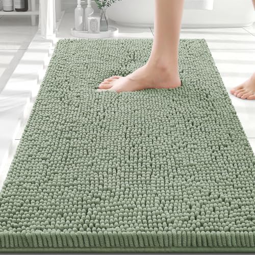 Smiry Bathroom Rugs 30X20, Luxury Chenille Extra Soft Absorbent Bath Mat by Smiry