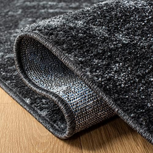SAFAVIEH Adirondack Collection Runner Rug - 2'6" x 12', Dark Grey & Grey, Modern Diamond Distressed Design, Non-Shedding & Easy Care, Ideal for High Traffic Areas in Living Room, Bedroom (ADR131F) - Image 6