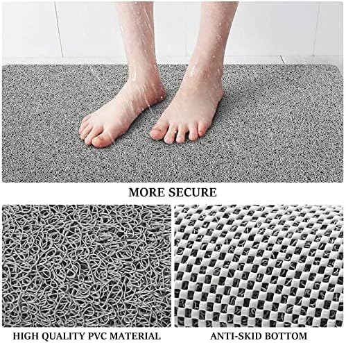 LuxStep Shower Mat Bathtub Mat Non-Slip Bath Mat with Drain, Quick Drying - Image 5