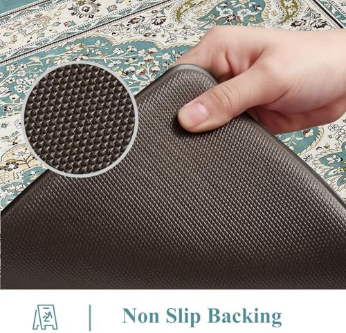 Collive Boho Anti Fatigue Kitchen Mats Sets 2 Piece Non Skid Kitchen Mats for Floor Cushioned Kitchen Rugs and Mats Waterproof Ergonomic Comfort Standing Mat Runner for Kitchen,Home,Office,Laundry - Image 4
