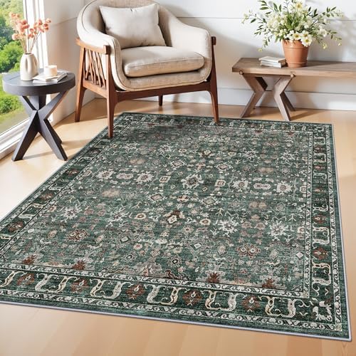 Washable 3x3 Square Entry Rug: Rugs for Kitchen Bedroom Entryway Bathroom by TOPRUUG