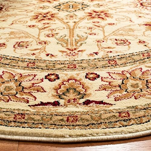 SAFAVIEH Lyndhurst Round Rug 8', Ivory & Ivory LNH212L - Image 4