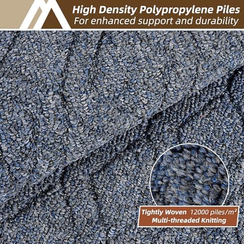 COSY HOMEER Kitchen Rugs Sets of 2 Non-Slip Washable,48x20Inch/30X20Inch - Image 2
