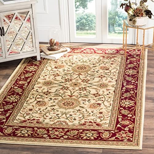 SAFAVIEH Lyndhurst Area Rug 3'3"x5'3", Ivory & Red LNH212K by Unknown