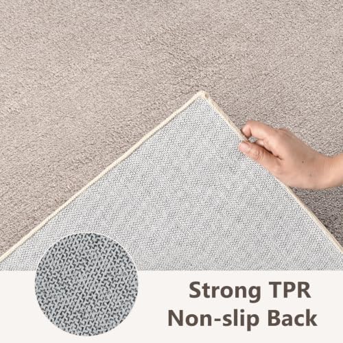 2x3 Oatmeal/White Area Rug Washable Non-Slip Soft for Entryway Front Door - Image 6