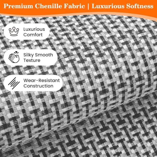 StepRite Kitchen Rugs, Kitchen Mats for Floor, 70"x20" Non-Slip Machine-Washable Kitchen Throw Rug, Light Grey - Image 5