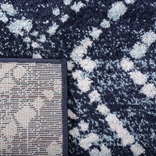 SAFAVIEH Adirondack Collection Runner Rug - 2'6" x 12', Navy & Ivory, Modern Diamond Distressed Design, Non-Shedding & Easy Care, Ideal for High Traffic Areas in Living Room, Bedroom (ADR131N) - Image 6