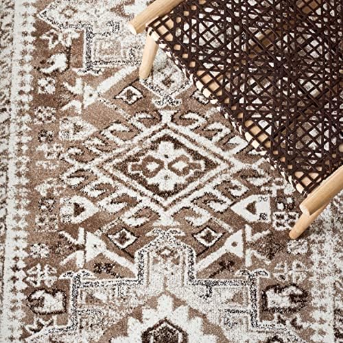 SAFAVIEH Vintage Hamadan Runner Rug 2'3"x12', Brown & Ivory VTH211T - Image 5